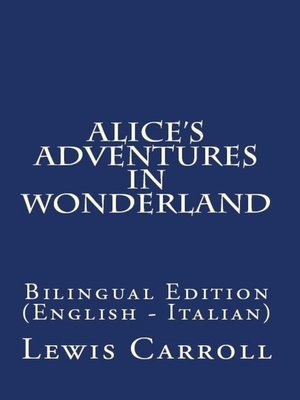 cover image of Alice's Adventures In Wonderland